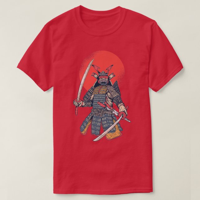 Kämpfer Kriegerrüstung Japans Samurai  T-Shirt (Design vorne)