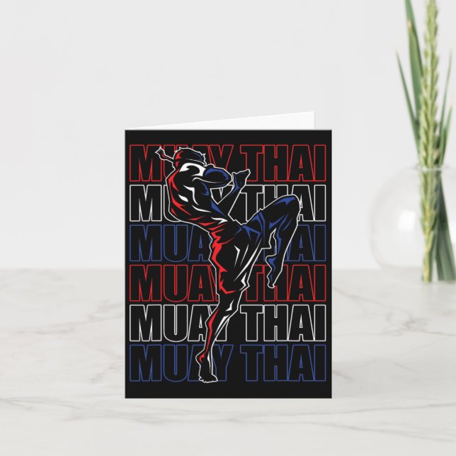 Kämpfer Muay Thai Sports Martial Arts Mixed Martia Karte (Vorderseite)