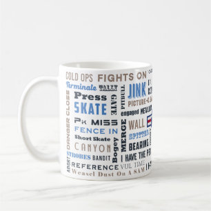 Kämpfer Pilot-Tasse mit Lingo (alle Zweige) Kaffeetasse