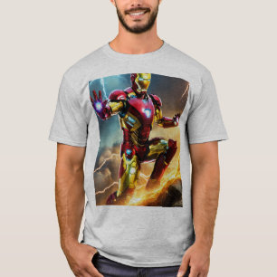 Kämpfer T - Shirt Baumwollqualität bedruckt