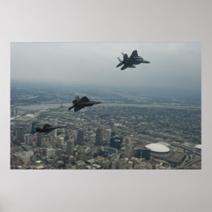 Kämpfer über New Orleans Poster