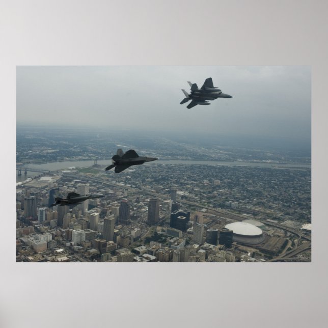 Kämpfer über New Orleans Poster (Vorne)