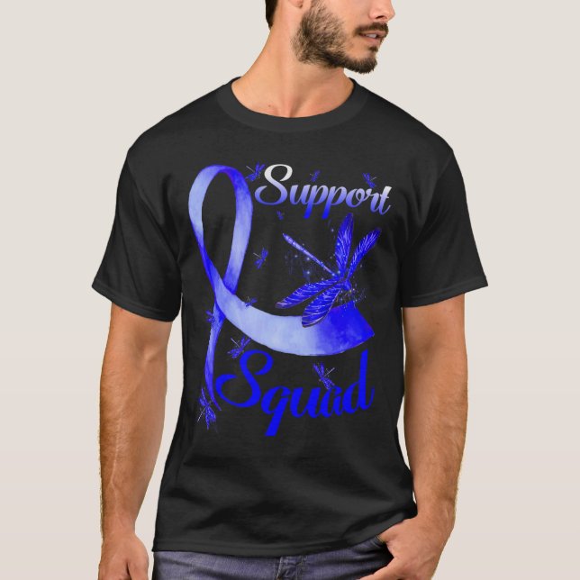Kämpfer-Unterstützung Klatsche Dragonfly Alopezie  T-Shirt (Vorderseite)