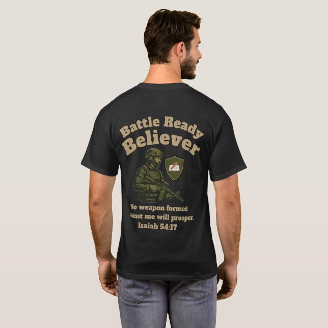 Kampferprobter Gläubiger T-Shirt (Schwarz voll)