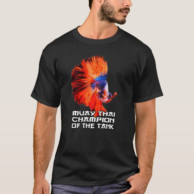 Kampffisch Betta Siamese T-Shirt (Vorderseite)