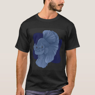 Kampffisch (Blau) T-Shirt
