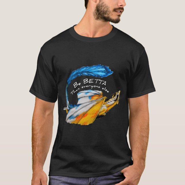 Kampffisch-Drache T-Shirt (Vorderseite)