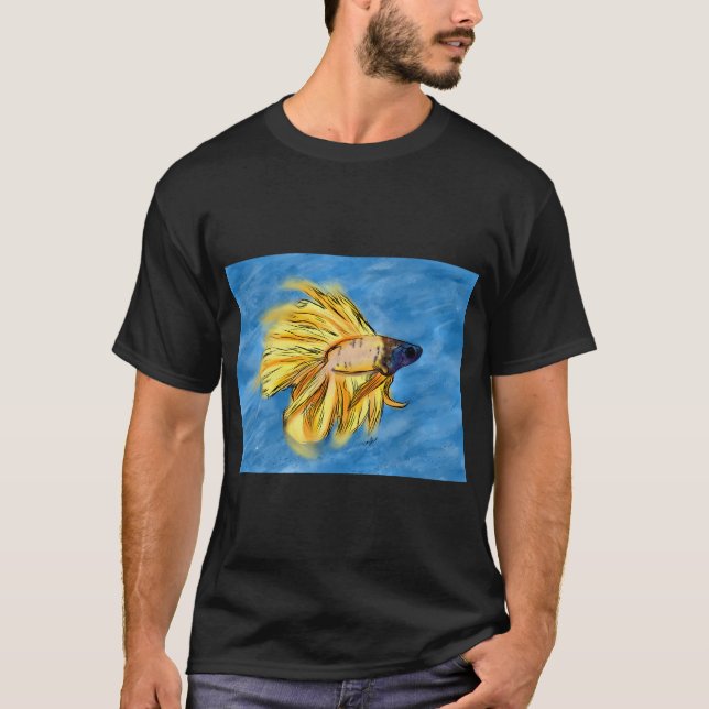Kampffisch Kunst T-Shirt (Vorderseite)