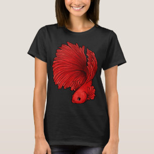 Kampffisch -weiß- T-Shirt
