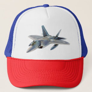 Kampfflugzeug des Raubvogel-F-22 Truckerkappe