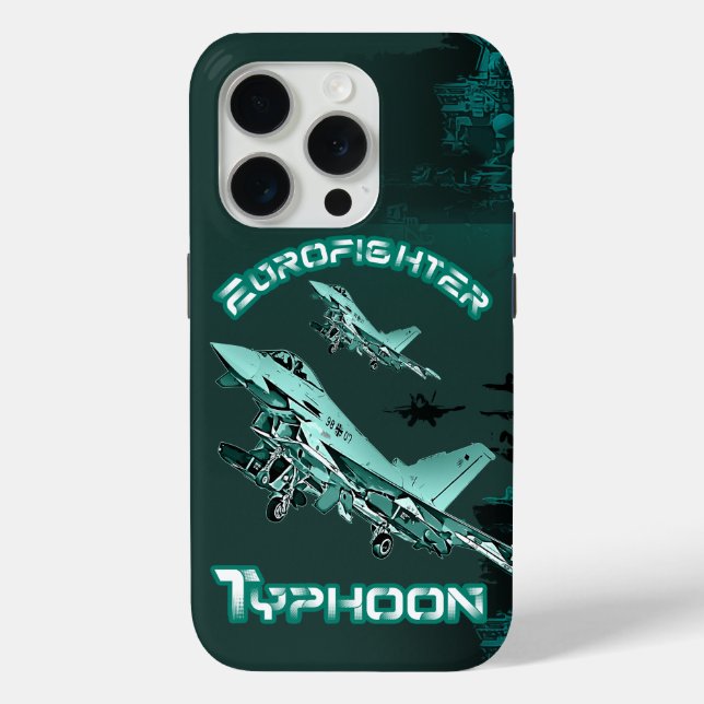Kampfflugzeug-Kampfflugzeug für den Eurofighter Case-Mate iPhone Hülle (Rückseite)