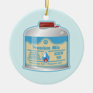 Kampfflugzeug-Kanister-Propan-Isobutan Keramik Ornament