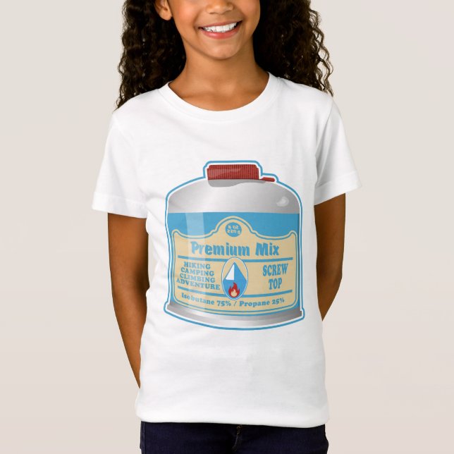 Kampfflugzeug-Kanister-Propan-Isobutan T-Shirt (Vorderseite)
