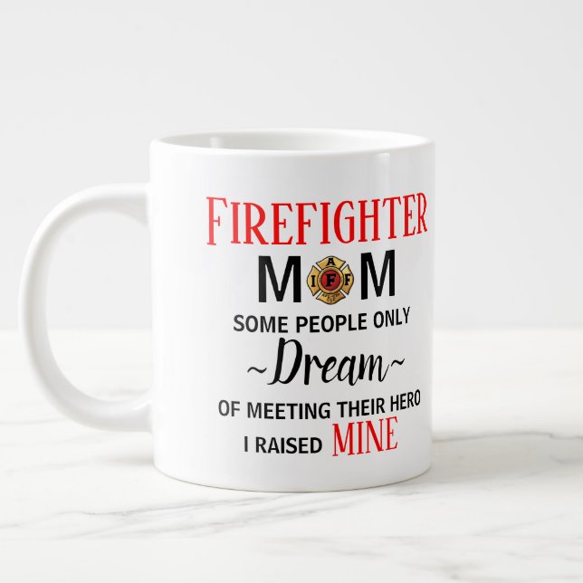 Kampfflugzeug-Mama Kaffee-Tasse Jumbo-Tasse (Links)