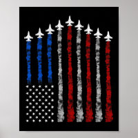 Kampfflugzeug USA-Flagge 4. Juli Patriotisch