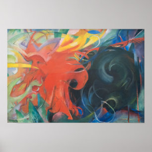 Kampfformen (1914) von Franz Marc Poster