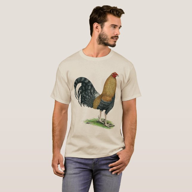 Kampfhahn:  Dom oder Crele T-Shirt (Vorne ganz)