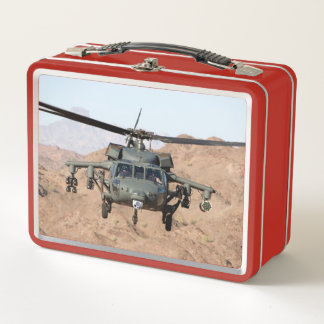 Kampfhubschrauber Metall Brotdose