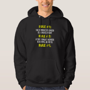 Kampfingenieur-Regeln im Kampf Engineering Hoodie