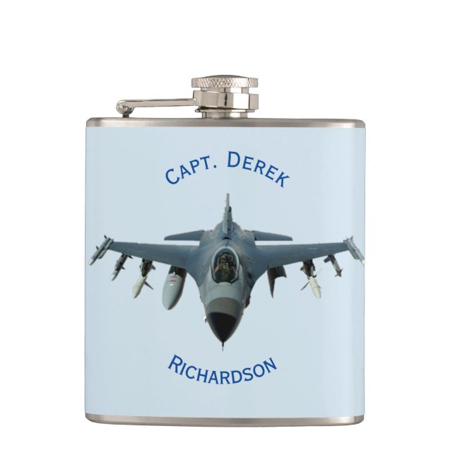 Kampfjet Flachmann (Vorderseite)