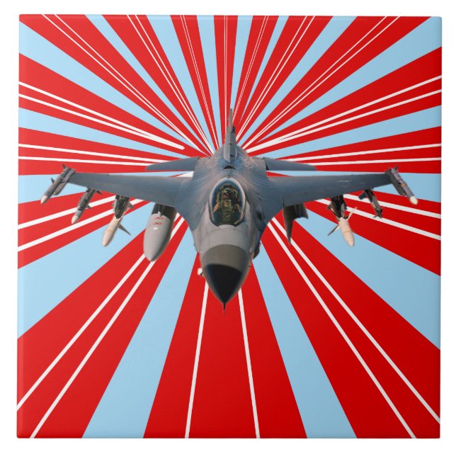 Kampfjet Fliese (Vorderseite)