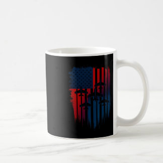 Kampfjet Flugzeug Amerikanische Flagge Patriotisch Kaffeetasse