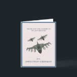 Kampfjet | Foto Bar Mitzvah Dankeschön Karte<br><div class="desc">Vielen Dank an Ihre Bar Mitzvah Gäste mit Ihrem eigenen Foto danke Ihnen Karte. Mit einem Jagdjet-Thema mit Platz, um eine Nachricht im Inneren zu schreiben. Fügen Sie Ihre Personalisierungswahl hinzu. Diese professionell gestalteten Karten sind schnell anpassbar. Fügen Sie diesem Design Ihre benutzerdefinierte Formulierung hinzu, indem Sie die Felder "Diese...</div>