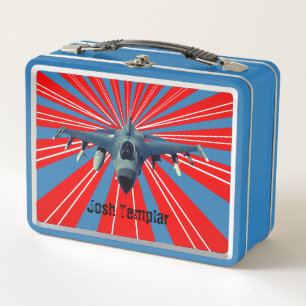 Kampfjet Metall Lunch Box