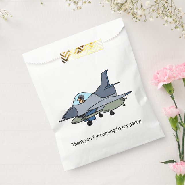 Kampfjet Militärflugzeuge Geburtstag Geschenktütchen (Versiegelt)