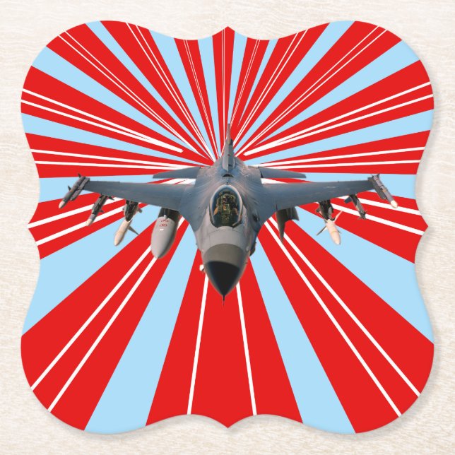 Kampfjet Untersetzer (Vorderseite)