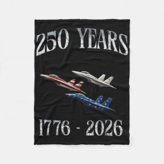 Kampfjets Flagge 250 Jahre 1776-2026 250. Geburtst Fleecedecke
