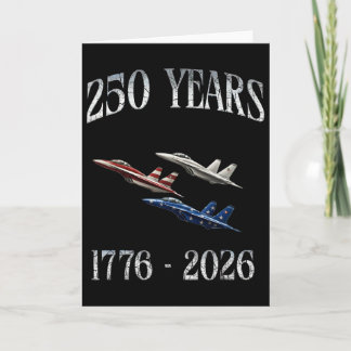 Kampfjets Flagge 250 Jahre 1776-2026 250. Geburtst Karte