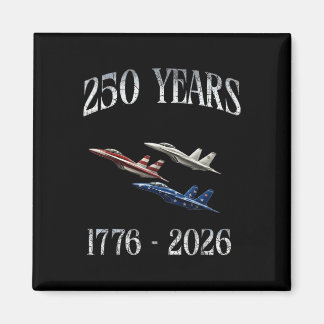 Kampfjets Flagge 250 Jahre 1776-2026 250. Geburtst Magnet