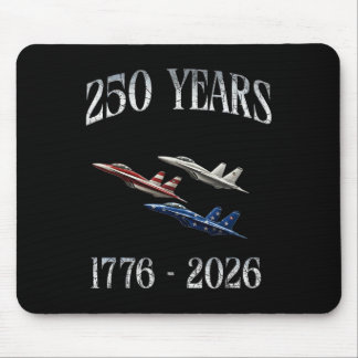 Kampfjets Flagge 250 Jahre 1776-2026 250. Geburtst Mousepad