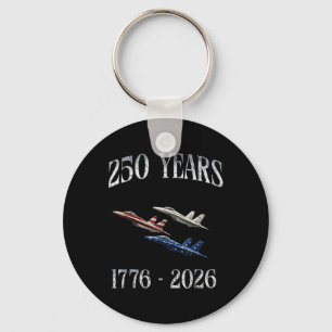 Kampfjets Flagge 250 Jahre 1776-2026 250. Geburtst Schlüsselanhänger