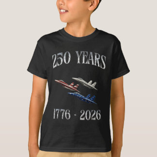 Kampfjets Flagge 250 Jahre 1776-2026 250. Geburtst T-Shirt