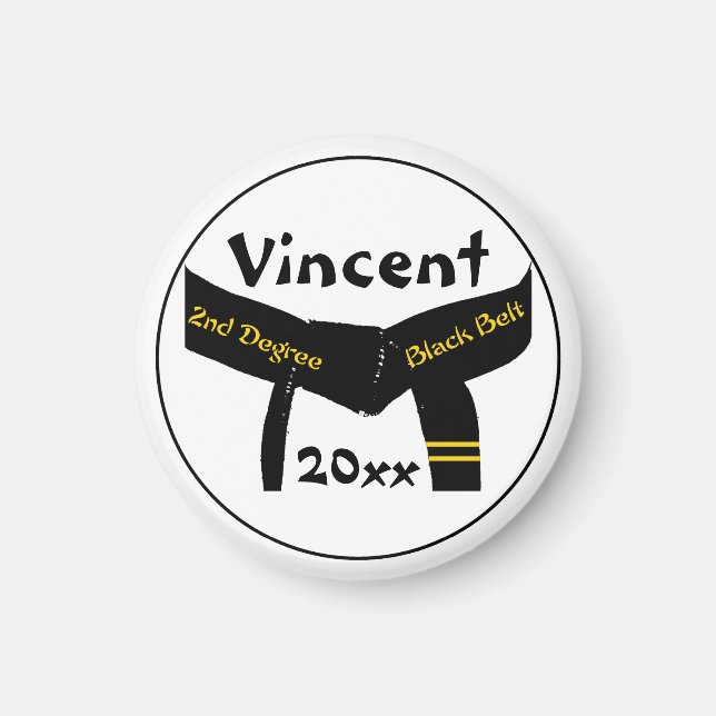 Kampfkunst 2. Grad Black Belt Magnet (Vorne)