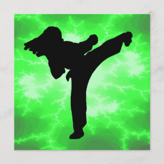 Kampfkunst-Blitz-Einladungen Einladung