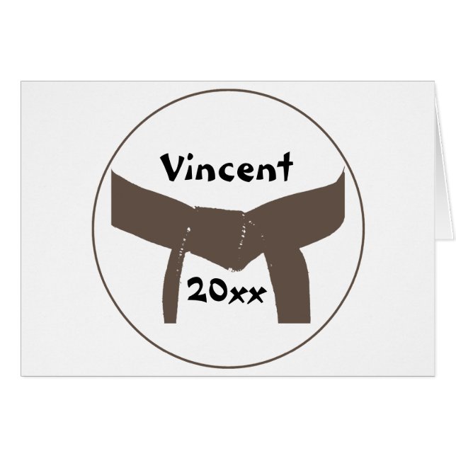 Kampfkunst Brown Belt (Vorderseite (Horizontal))