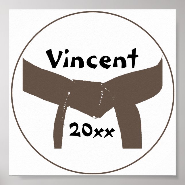 Kampfkunst Brown Belt Poster (Vorne)