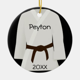 Kampfkunst-Brown-Gurt-Verzierung Keramikornament