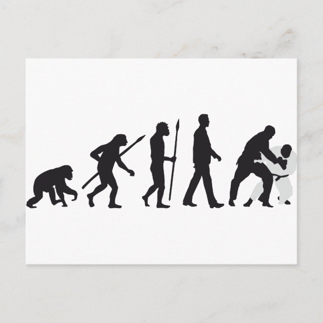 Kampfkunst der Evolution Postkarte (Vorderseite)
