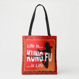 Kampfkunst Flying Kick Girl | Leben ist Kung Fu Tasche