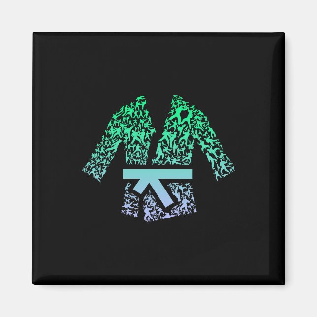 Kampfkunst für Karate Fighter Gi Karate Uniform Magnet (Vorne)