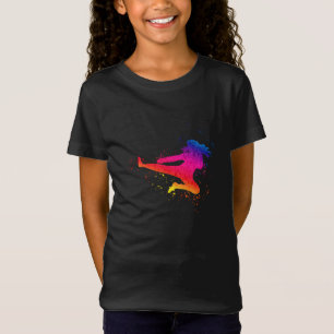 Kampfkunst, hoher Kick, malerischer Schlag T-Shirt