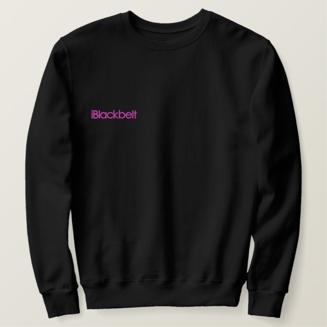 Kampfkunst iBlackbelt Besticktes Sweatshirt (Design vorne)
