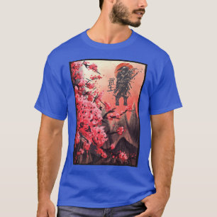 Kampfkunst Japanisch Samurai Japan Berge und T-Shirt