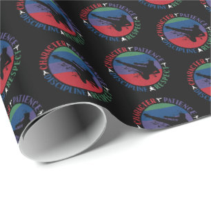 Kampfkunst - Karate-Grundwerte Geschenkpapier