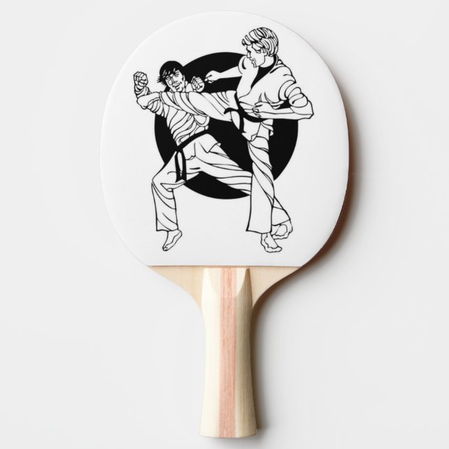 Kampfkunst-Klingeln Pong Paddel Tischtennis Schläger (Rückseite)