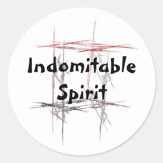 Kampfkunst undominierbare Spirituosenaufkleber Runder Aufkleber (Vorderseite)